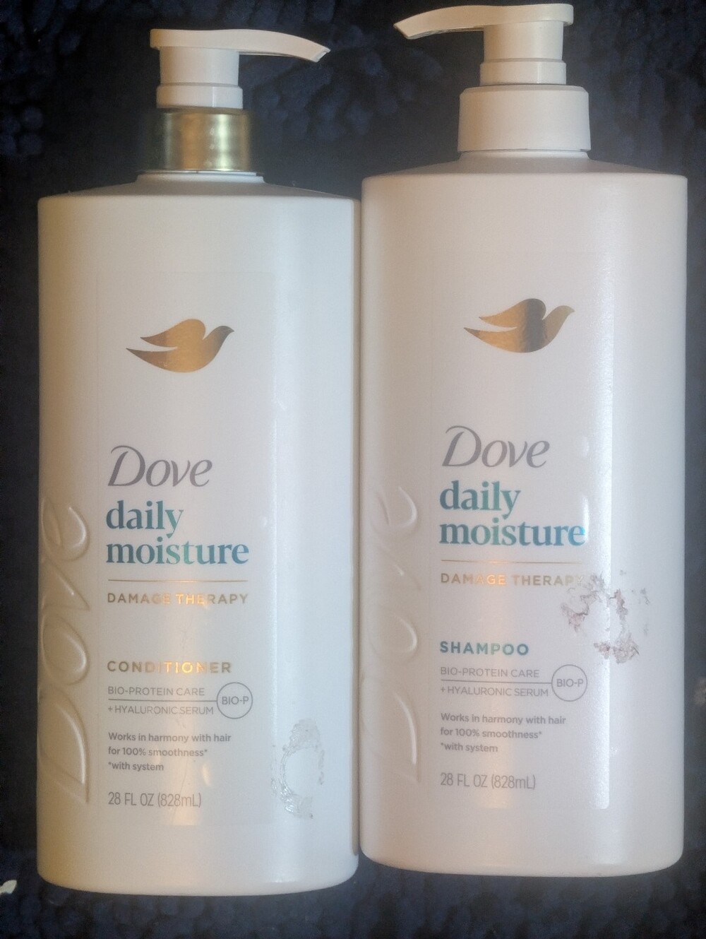 Dove Daily Moisture Shampoo & Conditioner - 28 Fl Oz NWT
